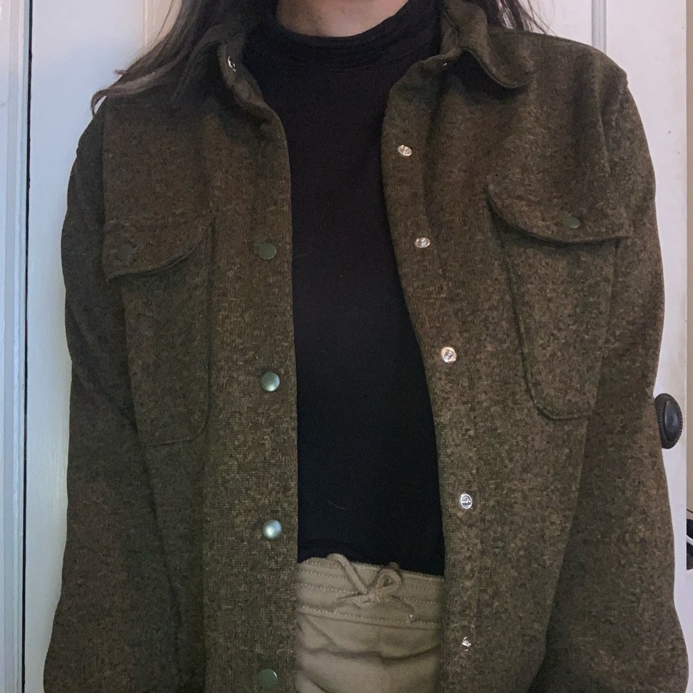Dark Green Shacket